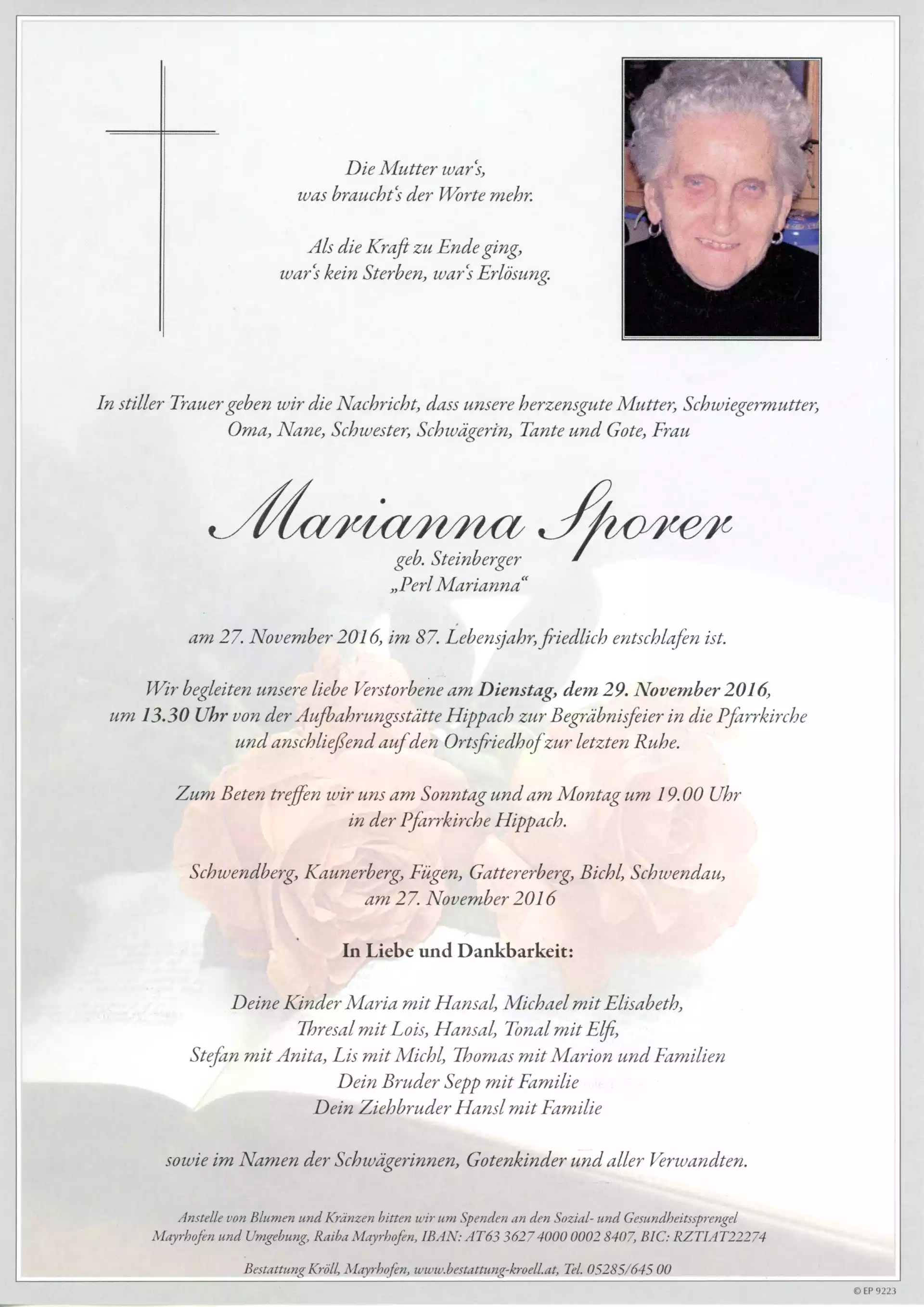 Parte von Marianna Sporer 